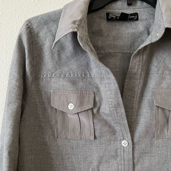 Elizabeth and James Botton Down Shirt sz S - Picture 3 of 6